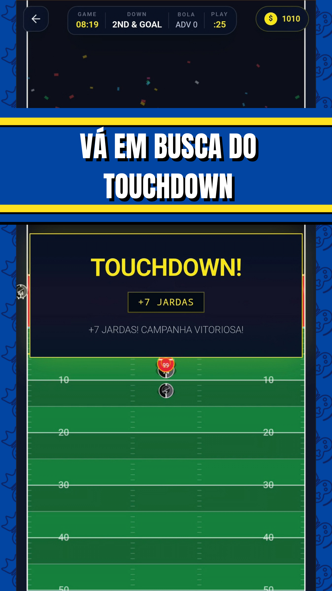 Vá em busca do touchdown no Lança a Braba